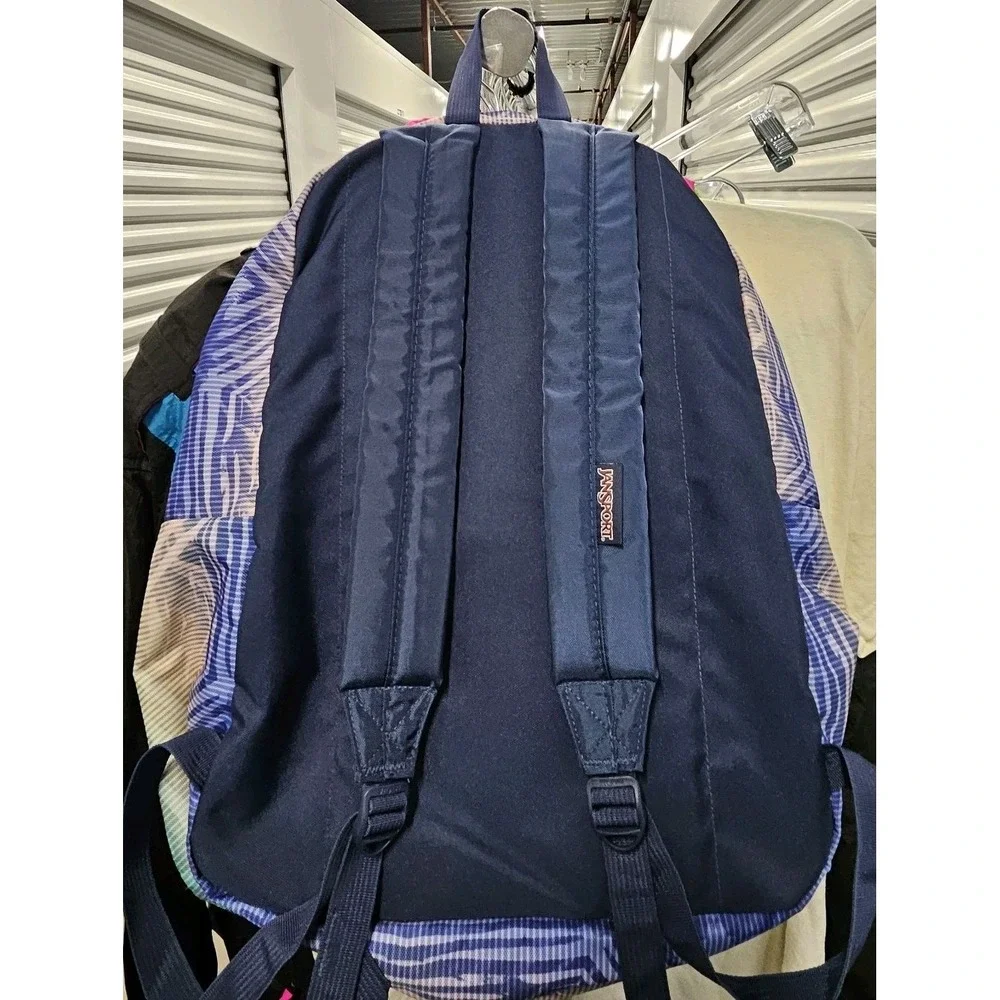 JanSport Big Student Backpack Blue Green Purple School Travel Book Bag